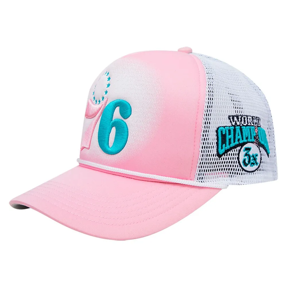 Mitchell & Ness Miami Heat (Curved Brim) Snapback Hat Cap Neon
