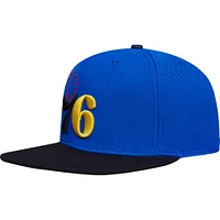 Casquette Snapback toutes conditions Royal Philadelphia 76ers Pro Standard pour homme