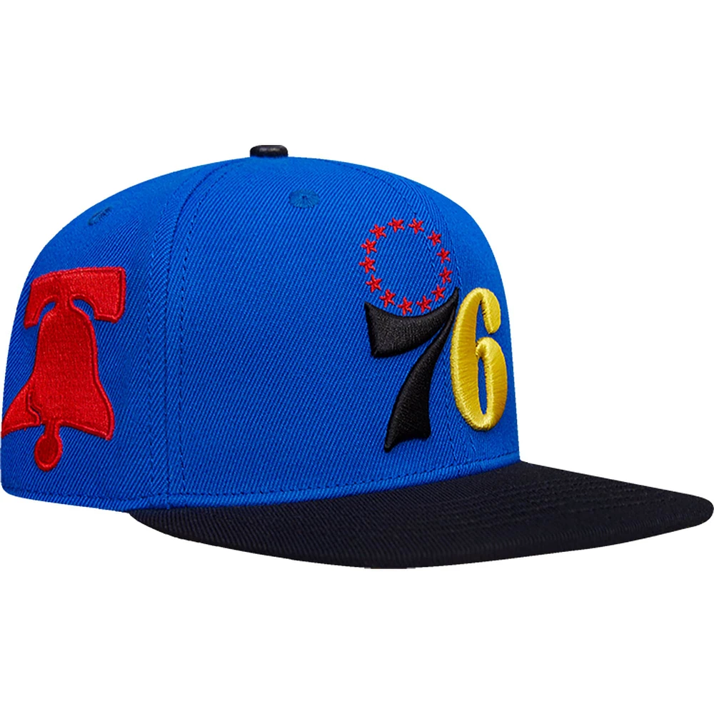 Men's Pro Standard Royal Philadelphia 76ers  Any Condition Snapback Hat