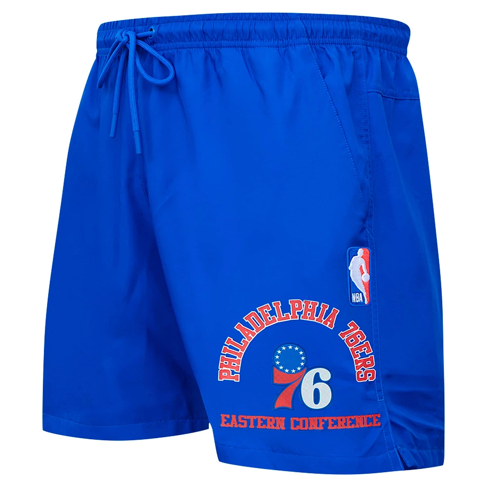 Men's Pro Standard Royal Philadelphia 76ers Area Code Shorts