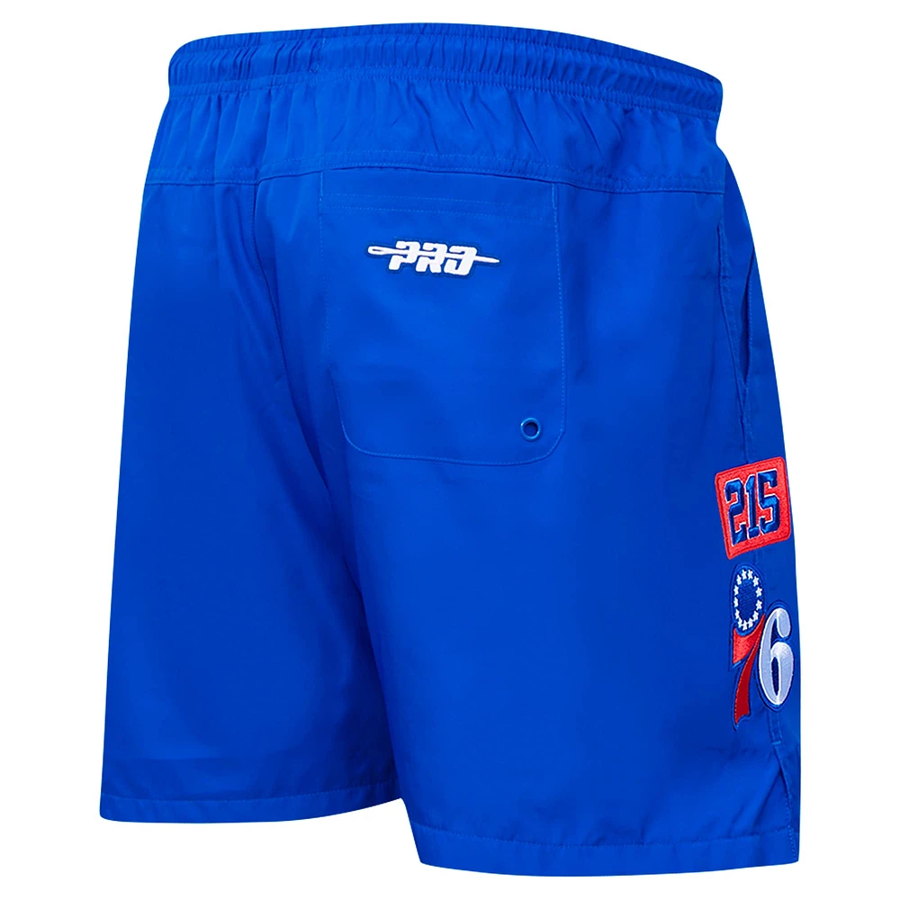 Men's Pro Standard Royal Philadelphia 76ers Area Code Shorts