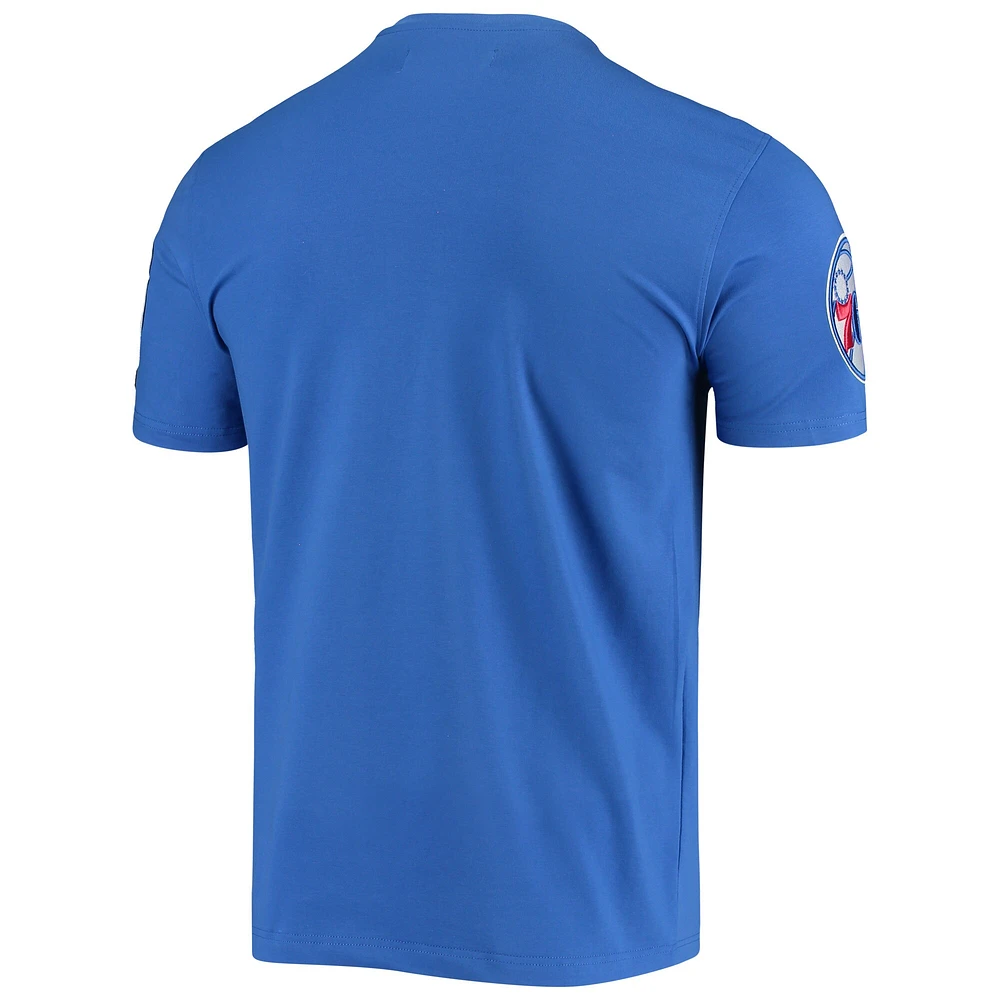 T-shirt pour homme Pro Standard Royal Philadelphia 76ers en chenille