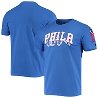 T-shirt pour homme Pro Standard Royal Philadelphia 76ers en chenille