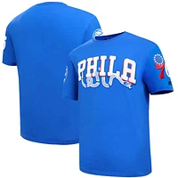 Pro Standard Royal Philadelphia 76ers Classic Chenille pour homme - T-shirt