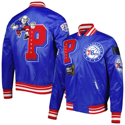 Philadelphia 76ers Pro Standard Mash Up Capsule Satin Full-Snap Jacket - Royal