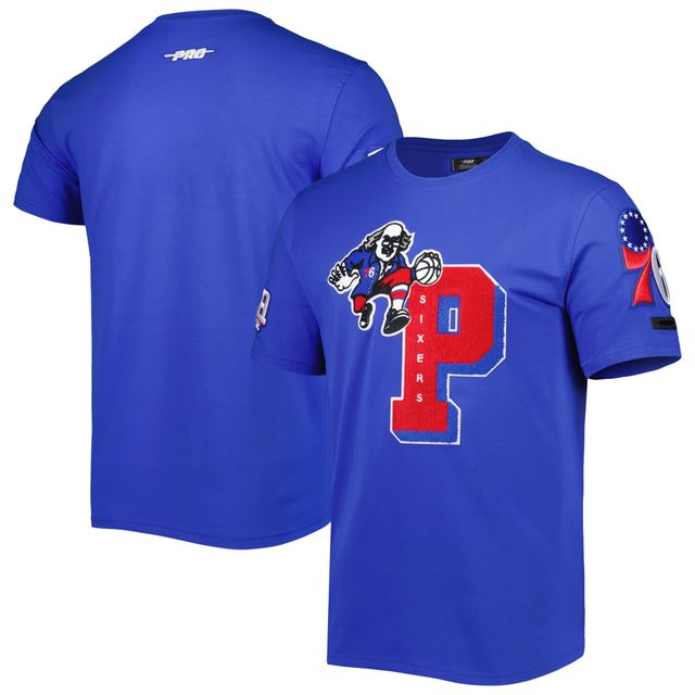 PHILADELPHIA 76ERS MASH UP LOGO PRO TEAM SHIRT (ROYAL BLUE) – Pro