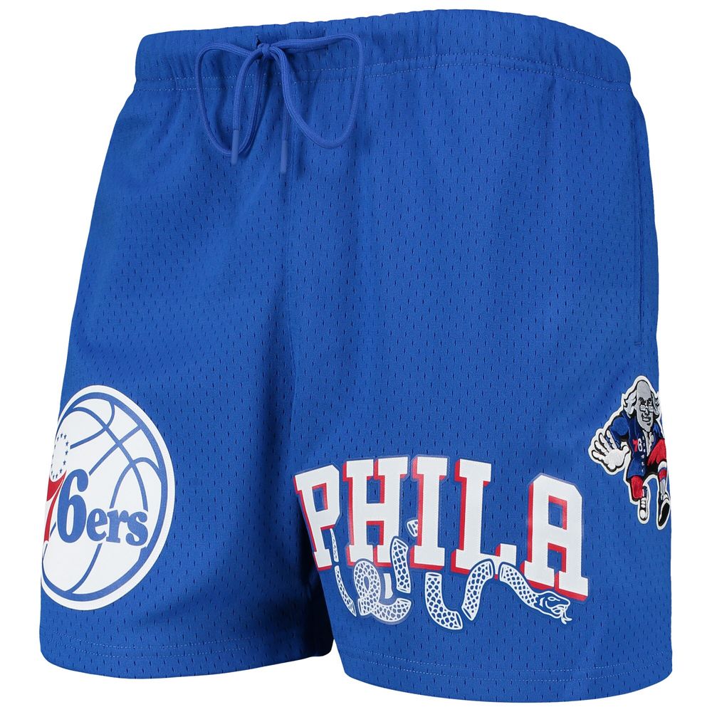 Men's Pro Standard Royal Philadelphia 76ers Mesh Capsule Shorts