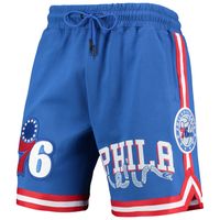 Men's Pro Standard Royal Philadelphia 76ers Team Chenille Shorts