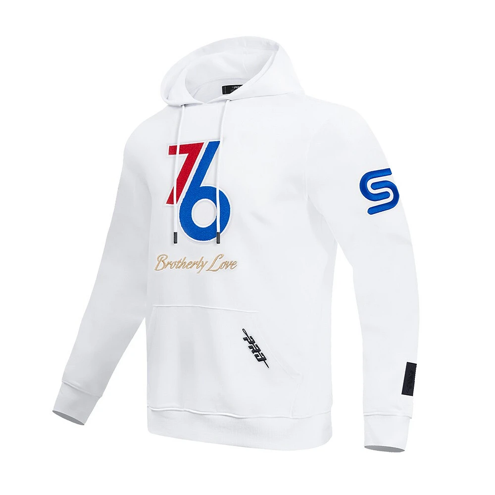 Sweat à capuche pour homme Pro Standard White Philadelphia 76ers City Edition 2024/25