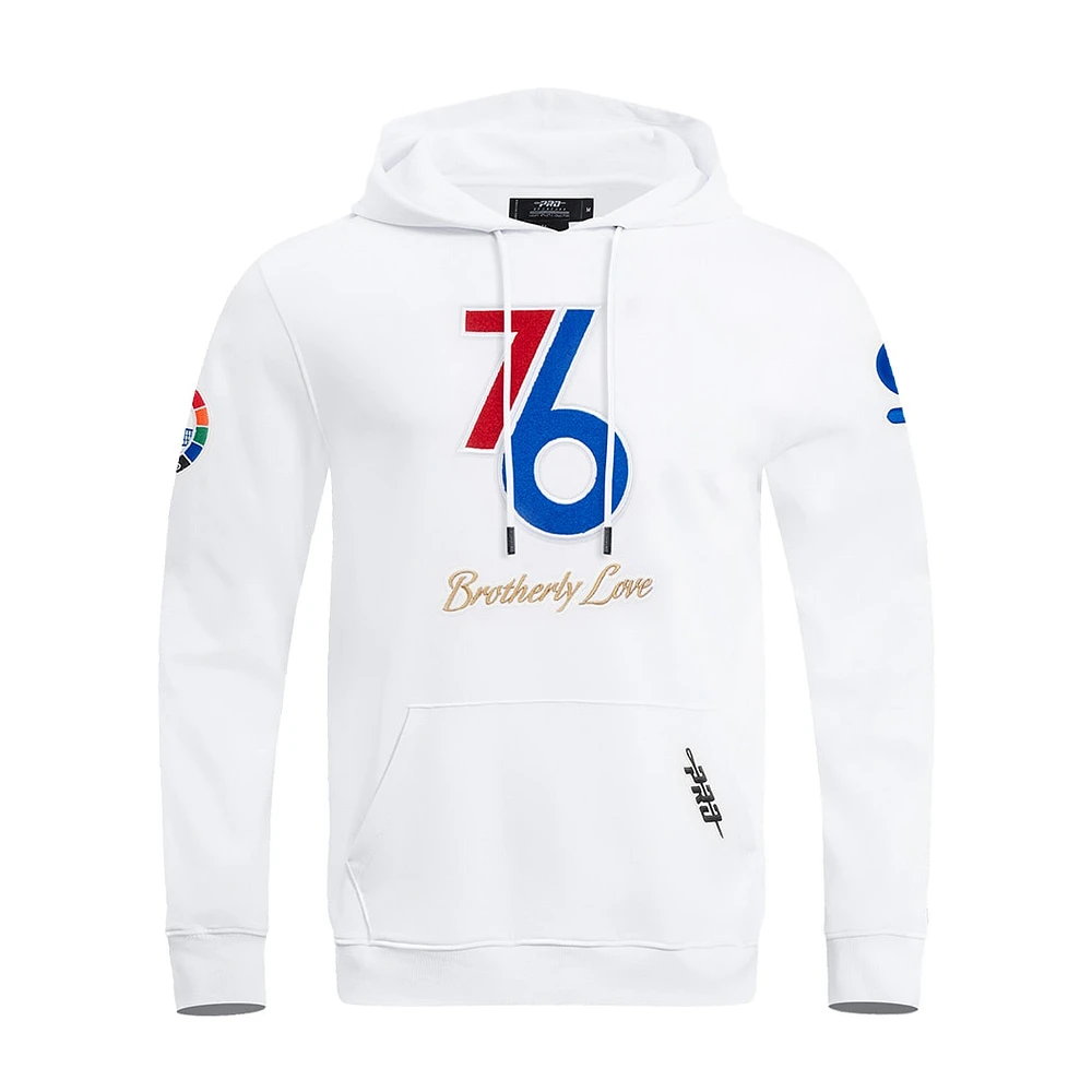 Sweat à capuche pour homme Pro Standard White Philadelphia 76ers City Edition 2024/25