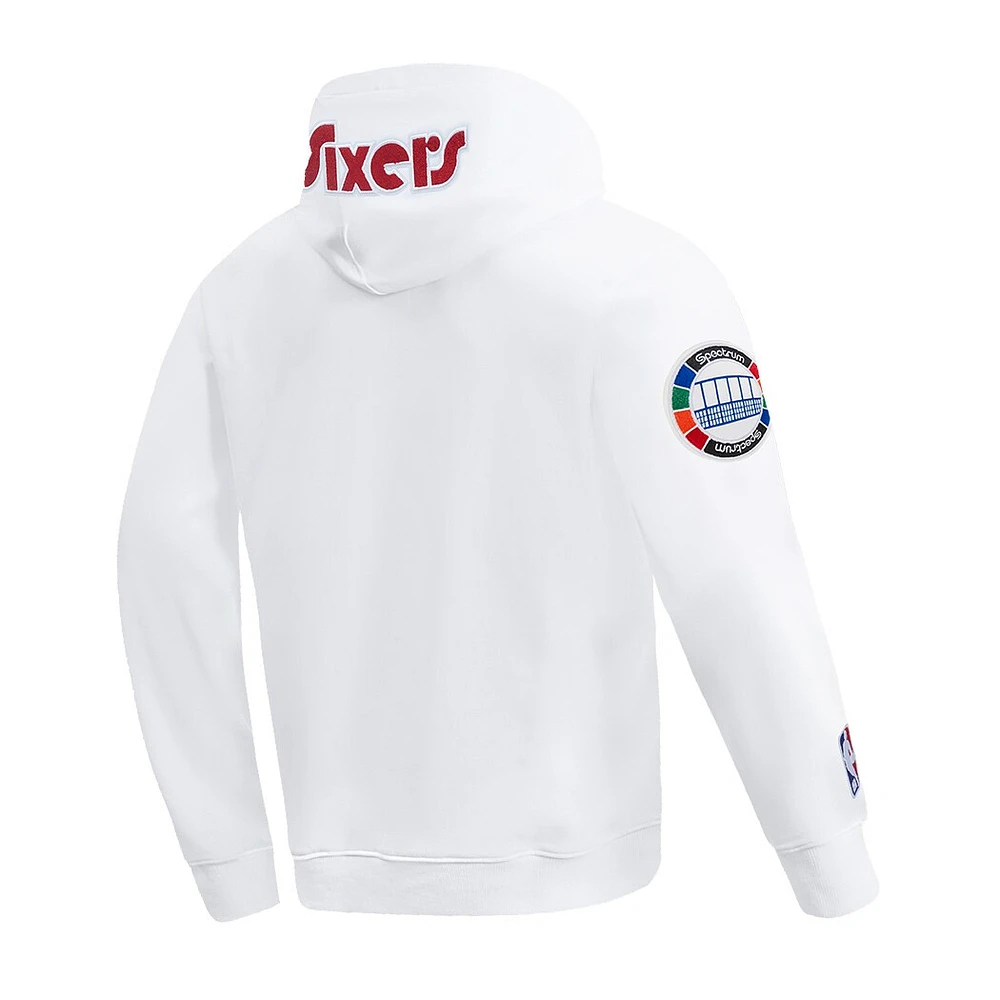 Sweat à capuche pour homme Pro Standard White Philadelphia 76ers City Edition 2024/25