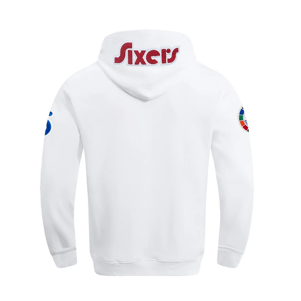 Sweat à capuche pour homme Pro Standard White Philadelphia 76ers City Edition 2024/25