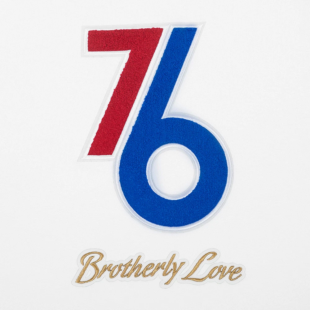 Sweat à capuche pour homme Pro Standard White Philadelphia 76ers City Edition 2024/25