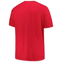 T-shirt rouge pour hommes des Philadelphia 76ers Big & Tall Heart Soul