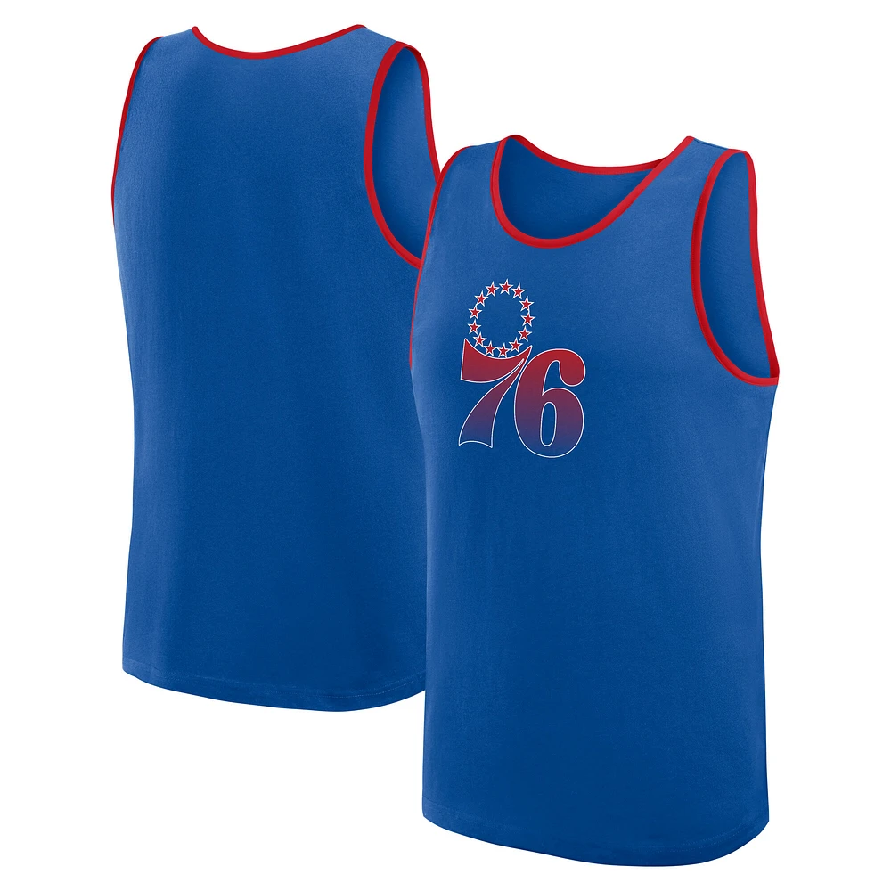 Men's Royal Philadelphia 76ers Unmatched Success Tank Top