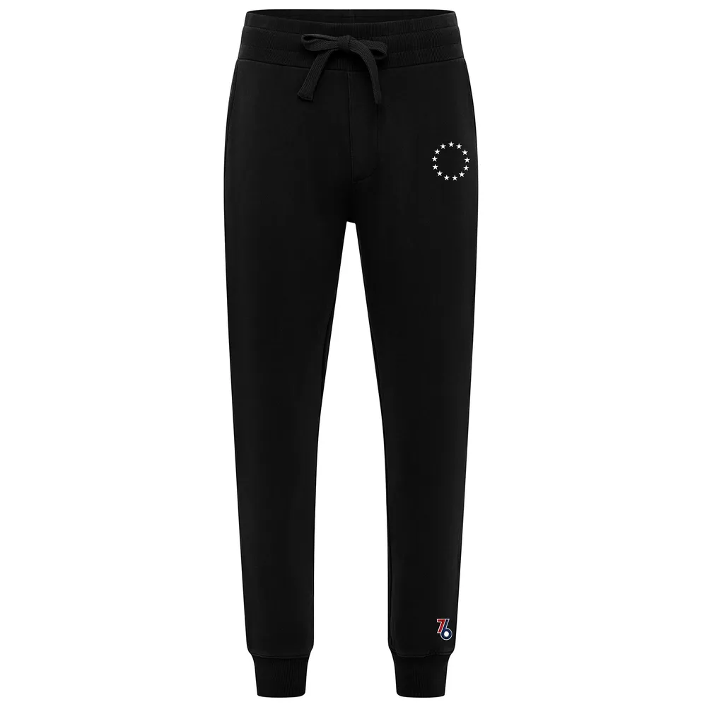 Men's Sportiqe Black Philadelphia 76ers 2022/23 City Edition '76 Originals' Boon Sweatpants