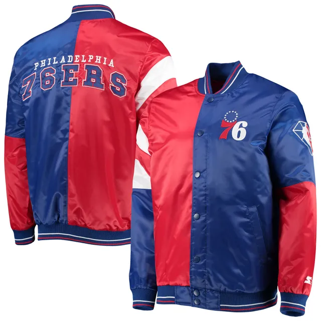 Mitchell & Ness Philadelphia 76ers Lightweight Satin Jacket Royal