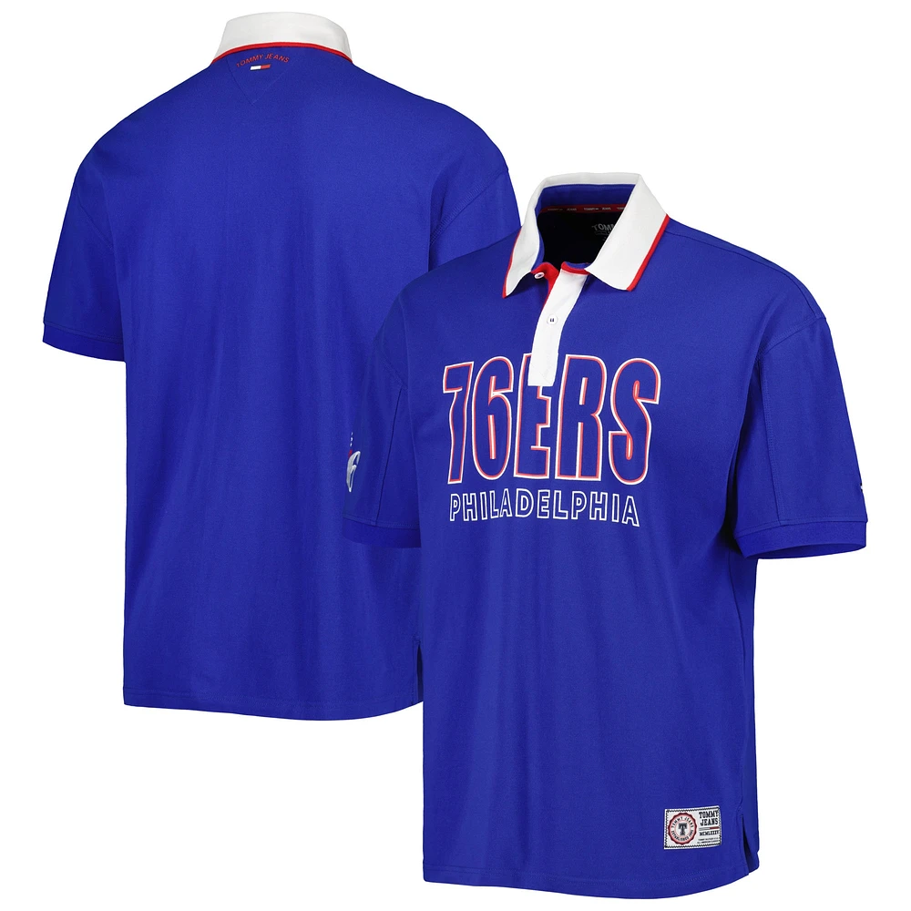 Men's Tommy Jeans Royal Philadelphia 76ers Stanley Pique Polo