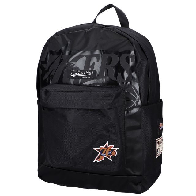 Mitchell & Ness - Sac à dos noir de l'équipe des 76ers de Philadelphie