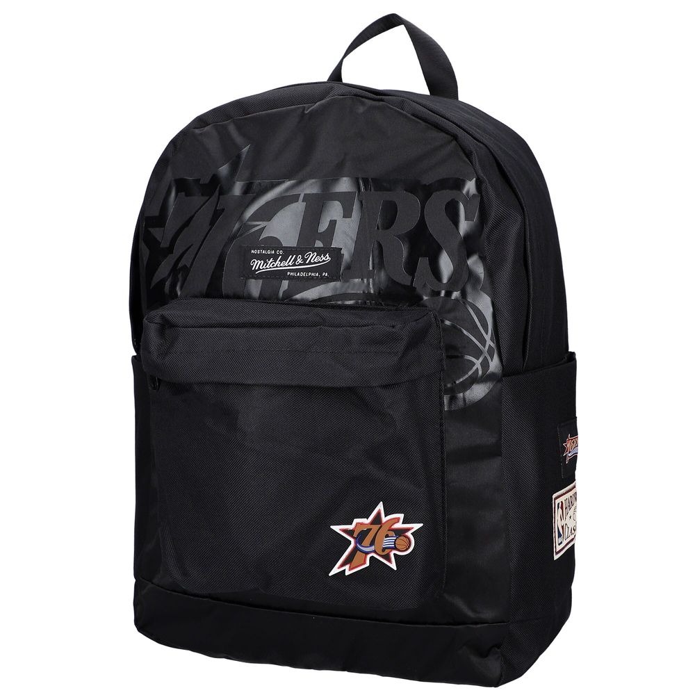 Mitchell & Ness Black Philadelphia 76ers Team Backpack