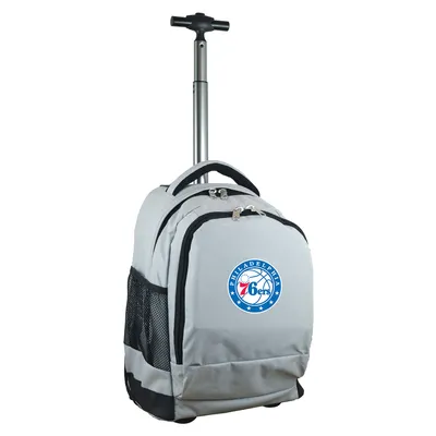Philadelphia 76ers MOJO 19'' Premium Wheeled Backpack - Gray
