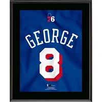 Paul George Philadelphia 76ers 10.5" x 13" Jersey Number Sublimated Player Plaque