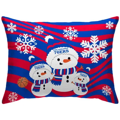 Philadelphia 76ers 20'' x 26'' Holiday Snowman Bed Pillow