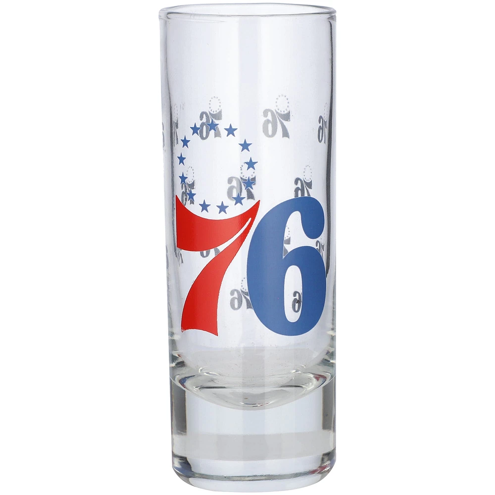 Philadelphie 76ers 2,5 oz. Grand verre à shot gravé en satin