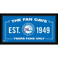 Philadelphia 76ers Framed 10" x 20" Fan Cave Collage
