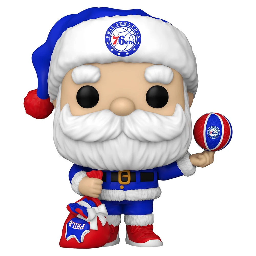 Figurine en vinyle exclusive Fanatics du Père Noël des Philadelphia 76ers Funko Pop!