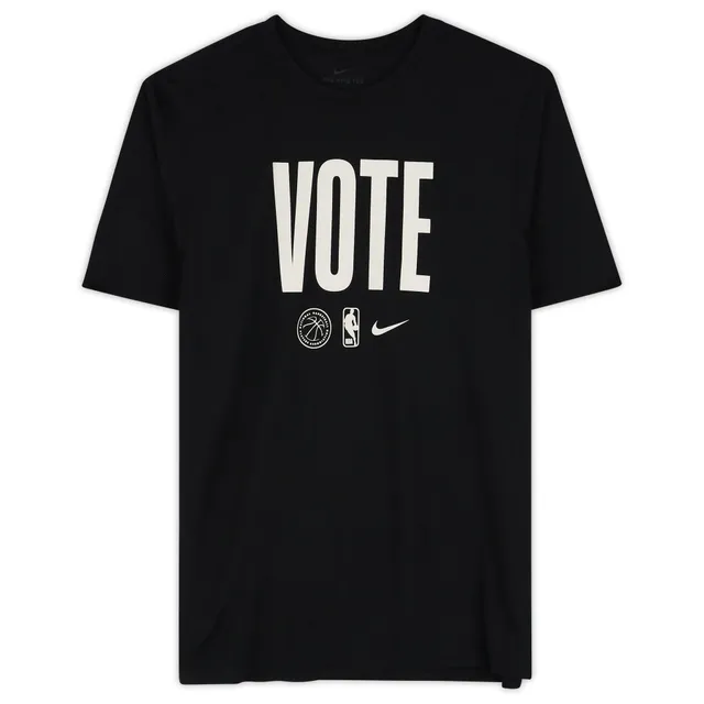 Ministerie Kers Vesting Lids Philadelphia 76ers Fanatics Authentic Team-Issued Black "Vote" Short  Sleeve Shirt from the 2022-23 NBA Season | Brazos Mall