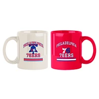 Philadelphia 76ers Two-Pack 15oz. Color Mug Set