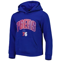 Preschool Royal/Heather Grey Philadelphia 76ers Double Up Pullover Hoodie & Pants Set