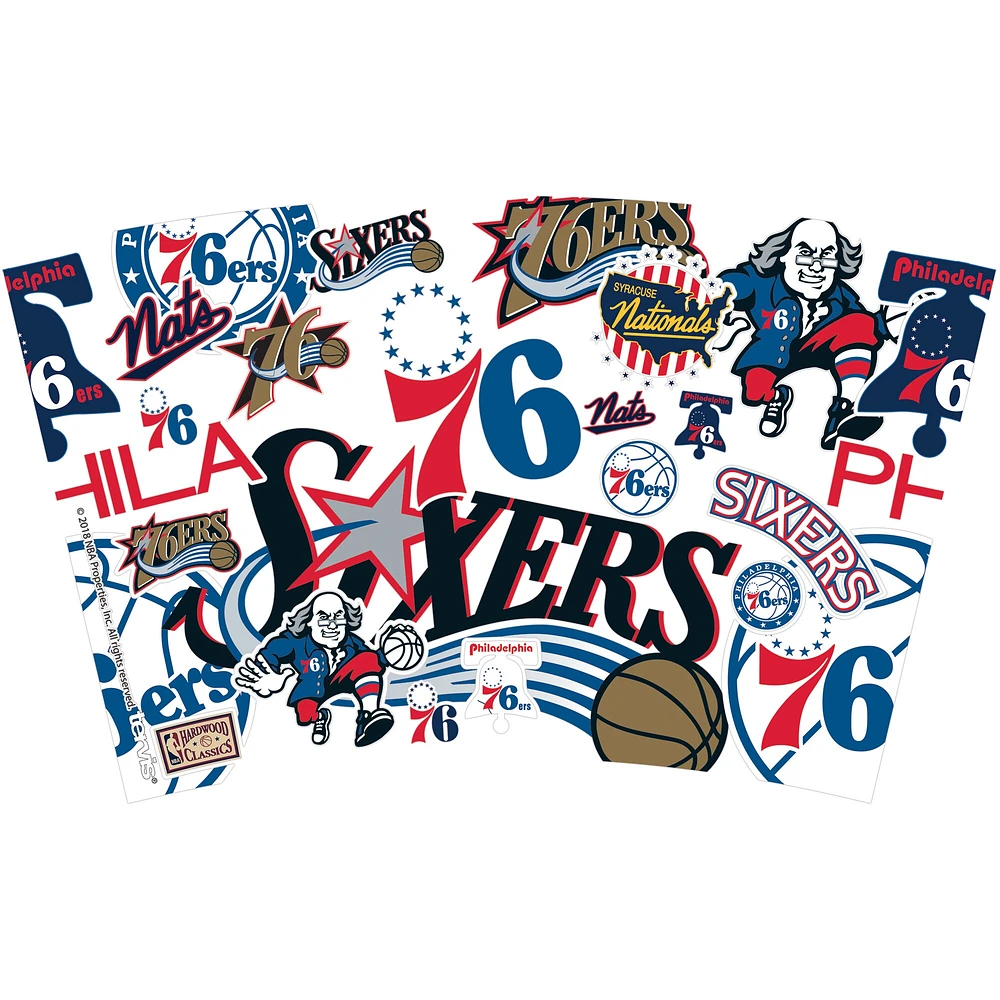 V110871 76ers 16oz Classique NBA 4 PACK CUPPLA4PK