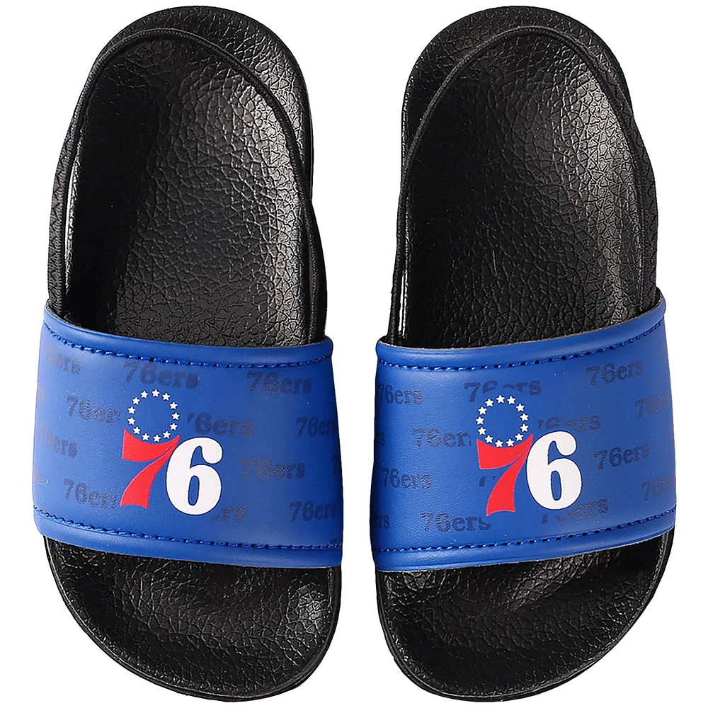 Sandales FOCO Philadelphia 76ers Wordmark Legacy pour tout-petits