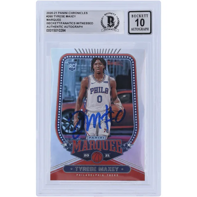 Tyrese Maxey Signed 76ers Jersey (Fanatics)