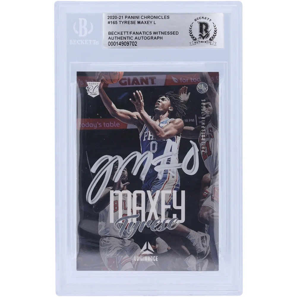 Tyrese Maxey 2021 Philadelphia 76ers Sixers Rookie Authentic