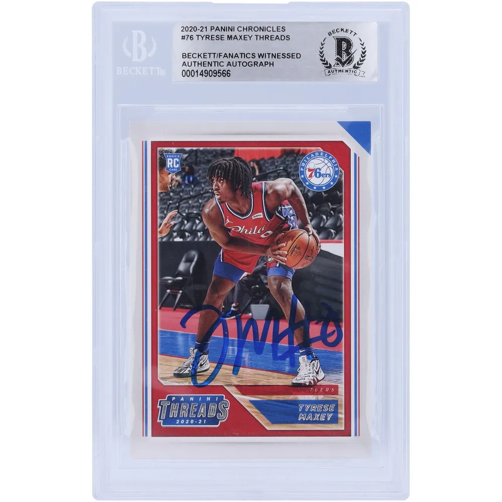 Tyrese Maxey Philadelphia 76ers Fanatics Authentic Autographed Blue Icon  Nike Swingman Jersey