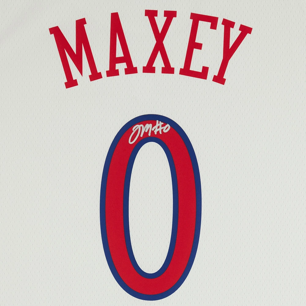 Tyrese Maxey Philadelphia 76ers Autographed White Nike 2022-23 City Edition Swingman Jersey