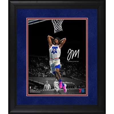 Tyrese Maxey Philadelphia 76ers Facsimile Signature Framed 11" x 14" Spotlight Photograph