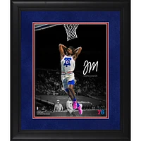 Tyrese Maxey Philadelphia 76ers Facsimile Signature Framed 11" x 14" Spotlight Photograph