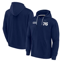 Unisex Fanatics Navy Philadelphia 76ers Elements Super Soft Fleece Pullover Hoodie