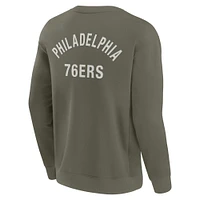 Sweat-shirt unisexe Fanatics Olive Philadelphia 76ers Elements en polaire ultra douce