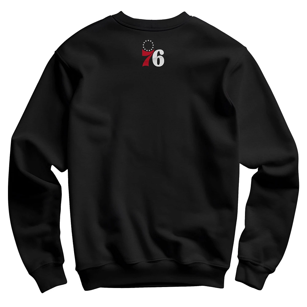 Unisex Hyperfly  Heather Black Philadelphia 76ers Year of the Dragon Lunar New Collection Pullover Sweatshirt