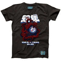 Unisex NBALab x Hyperfly Heather Black Philadelphia 76ers Year of the Snake Lunar New Collection T-Shirt