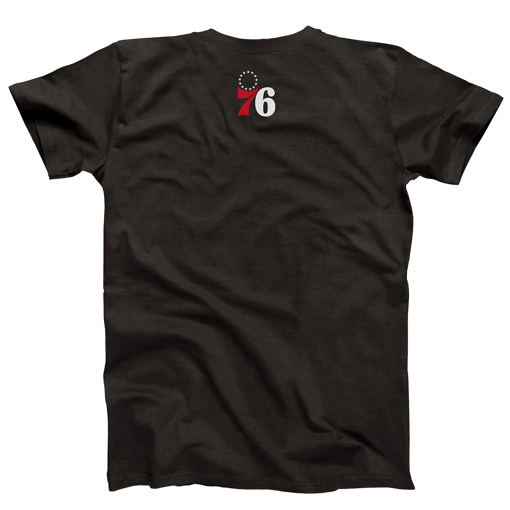 Unisex NBALab x Hyperfly Heather Black Philadelphia 76ers Year of the Snake Lunar New Collection T-Shirt