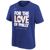 Unisex Nike  Blue Philadelphia 76ers 2024 NBA Playoffs Mantra T-Shirt