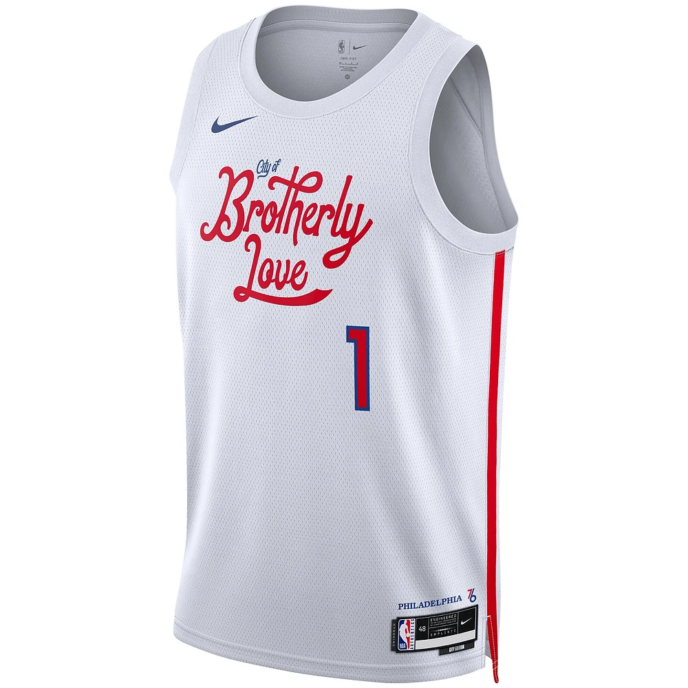 Maillot Swingman Nike James Harden Philadelphia 76ers 2022/23 Unisexe - City Edition