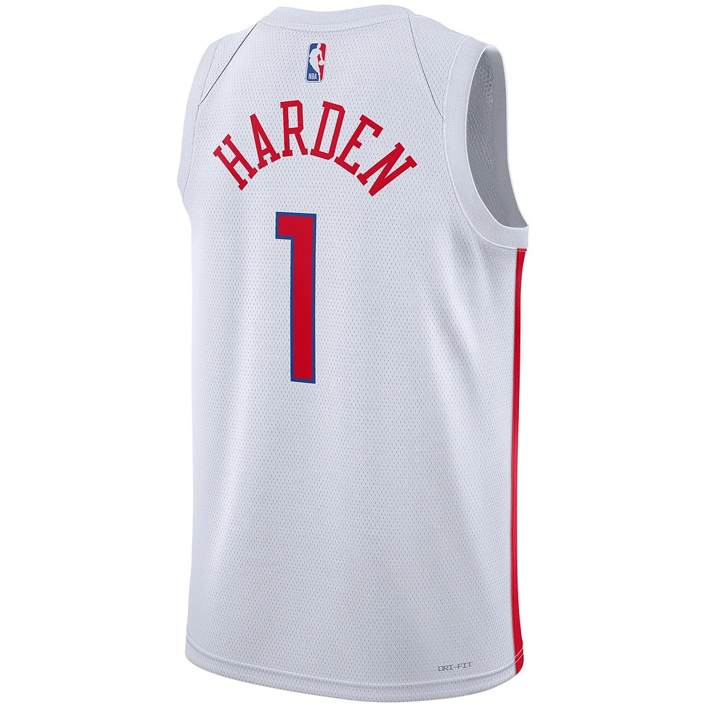 Maillot Swingman Nike James Harden Philadelphia 76ers 2022/23 Unisexe - City Edition