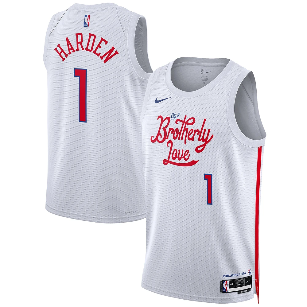 Maillot Swingman Nike James Harden Philadelphia 76ers 2022/23 Unisexe - City Edition